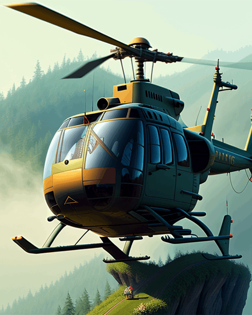 Helicopter Art Product