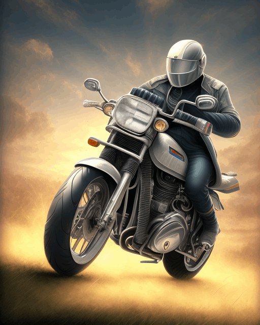 Motorbike Art Print