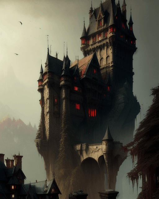 Vampire Castle Art Product