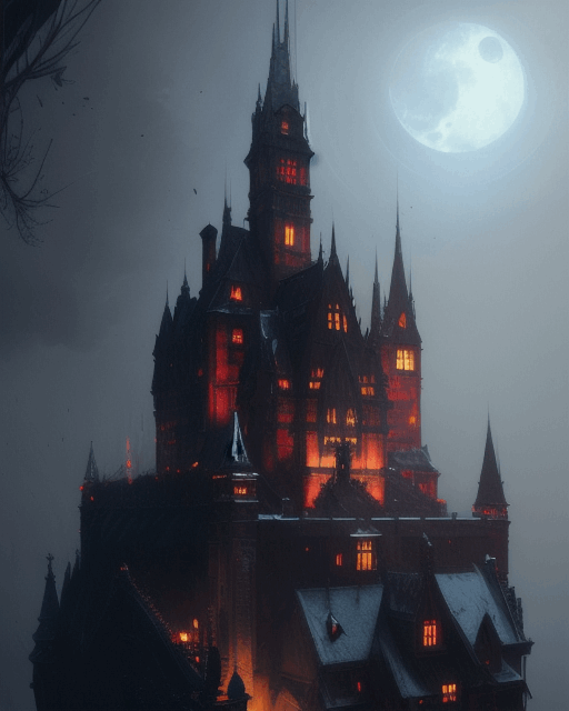 Vampire Castle Art Product