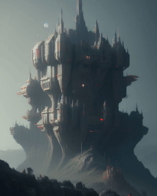 Accent Futuristic Castle - Artwork