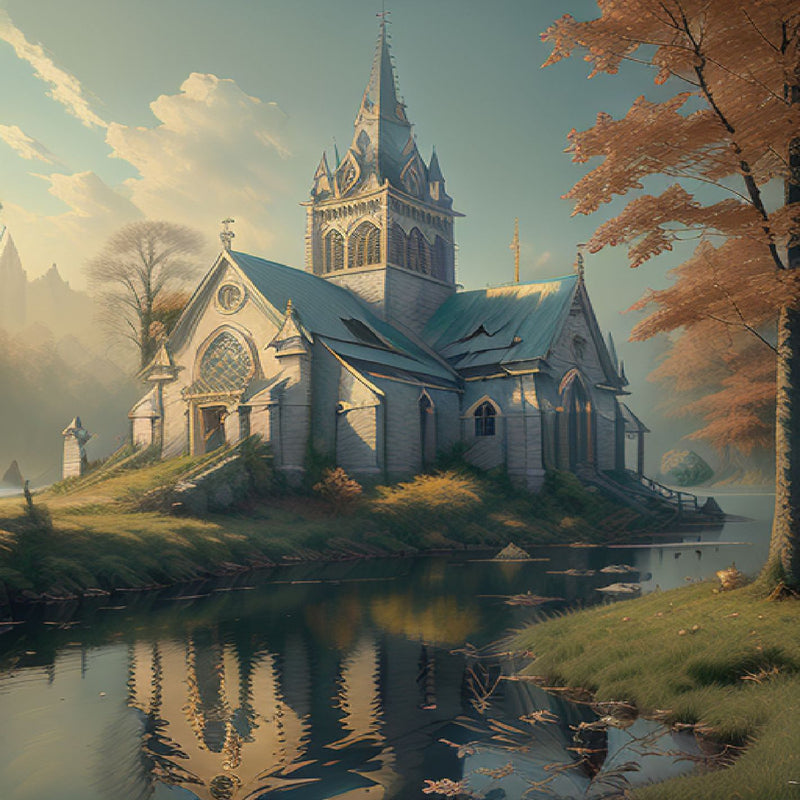 Church at the lake