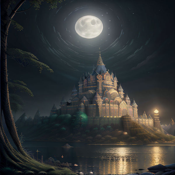 Moonlight and the palace