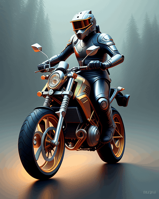 Motorbike Art Print