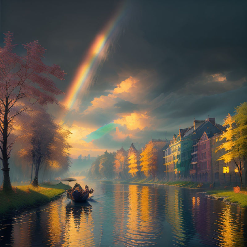 Rainbow across the canal