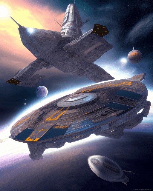 Space Ship art illustration