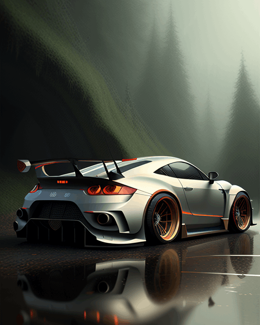 Sports Car art illustration