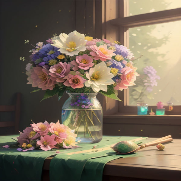 Summer flowers on the table