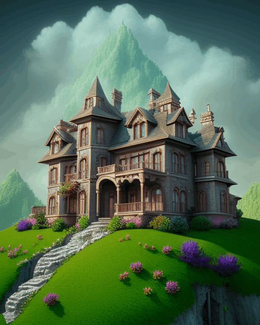 Mansion in the Valley Art