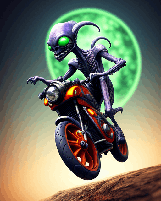 Alien on the motor